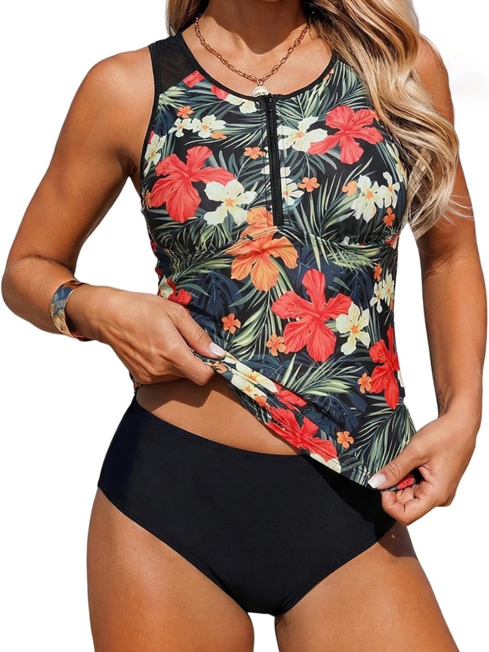 Tankini Swimsuit Two Piece Athletic XL. 2782/bb17-1:v